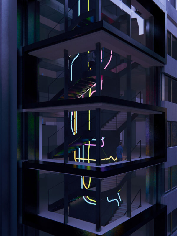 workplace staircase lighting