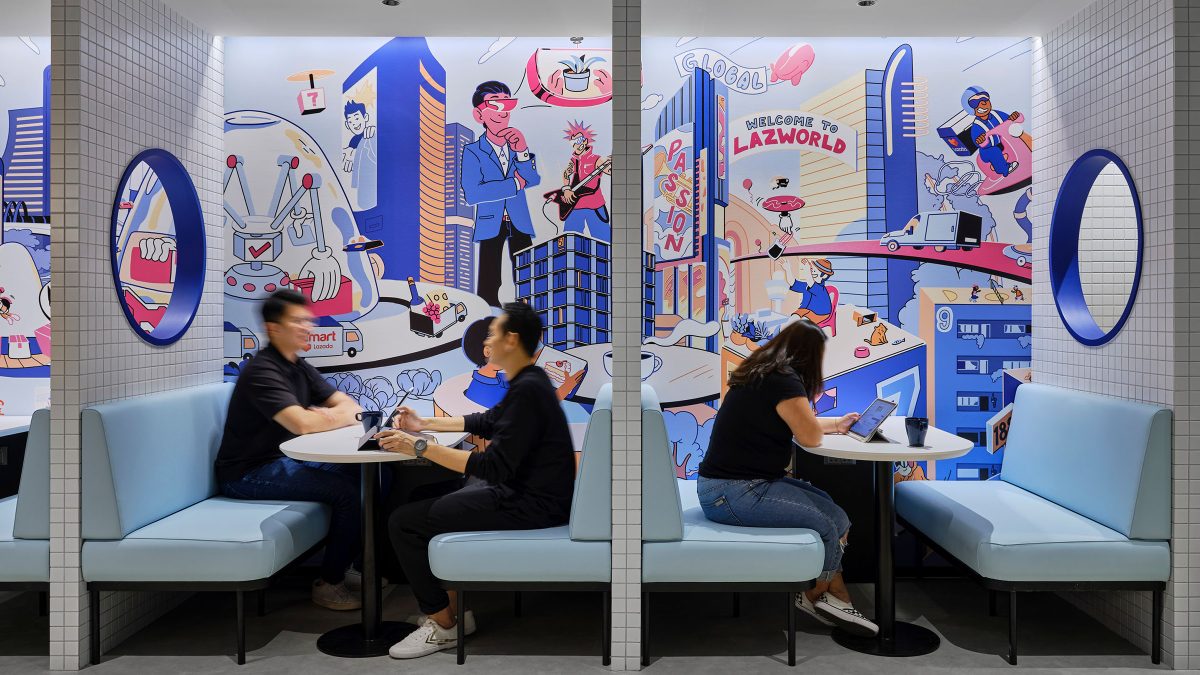 Alcôves de travail de Lazada Singapour