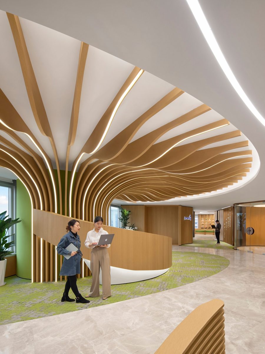 Amway Guangzhou workplace reception area